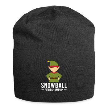 Onze Lutins de Noël bataille de boules de neige - Bonnet en jersey - charbon - Devant
