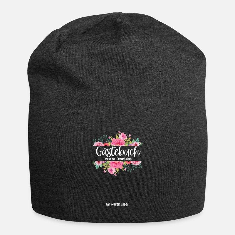 18. Geburtstag Gästebuch Wir waren dabei! - Jersey-Beanie - Anthrazit