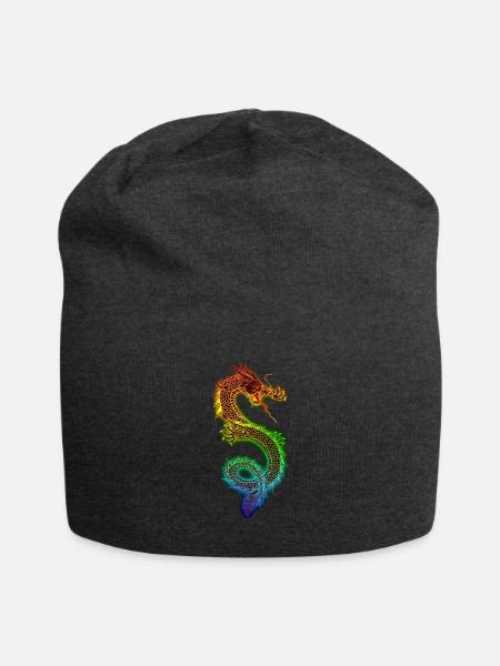Chinesischer Drache - Jersey-Beanie - Anthrazit