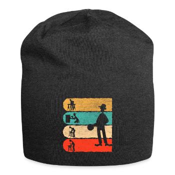 Tischler Retro Geschenk - Jersey-Beanie - Anthrazit - Vorne