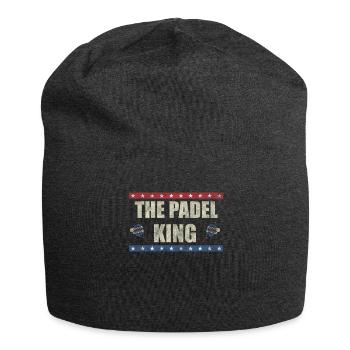 The Padel King America Flag Padel Player Paddle - Jersey Beanie - charcoal grey - Front