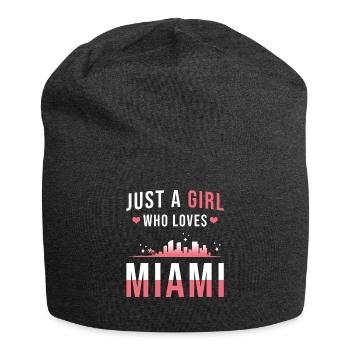 Miami - Jersey Beanie - charcoal grey - Front