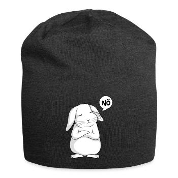 Amoureux du lapin Nö Lapin Lapin - Bonnet en jersey - charbon - Devant