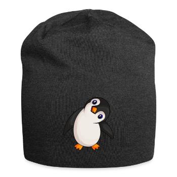 Pinguin Liebhaber Penguin Mädchen - Jersey-Beanie - Anthrazit - Vorne