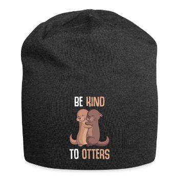 Be Kind To Otters Seeotter Otter - Jersey-Beanie - Anthrazit - Vorne