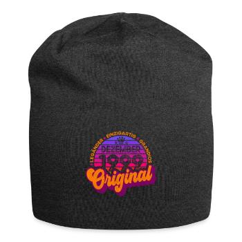 born December 1999 Birthday Retro Design - Jersey Beanie - charcoal grey - Front