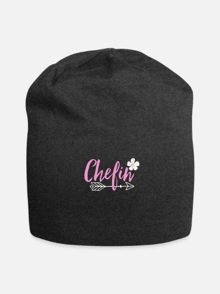 Chefin - Jersey-Beanie - Anthrazit