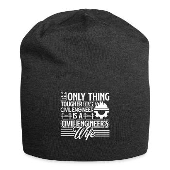 Civil Engineer Civil Engineer's Wife - Jersey Beanie - charcoal grey - Front