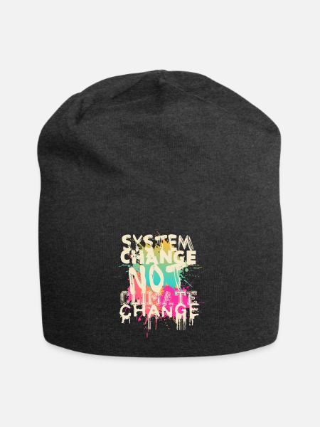 System Change - not Climate Change - Jersey-Beanie - Anthrazit