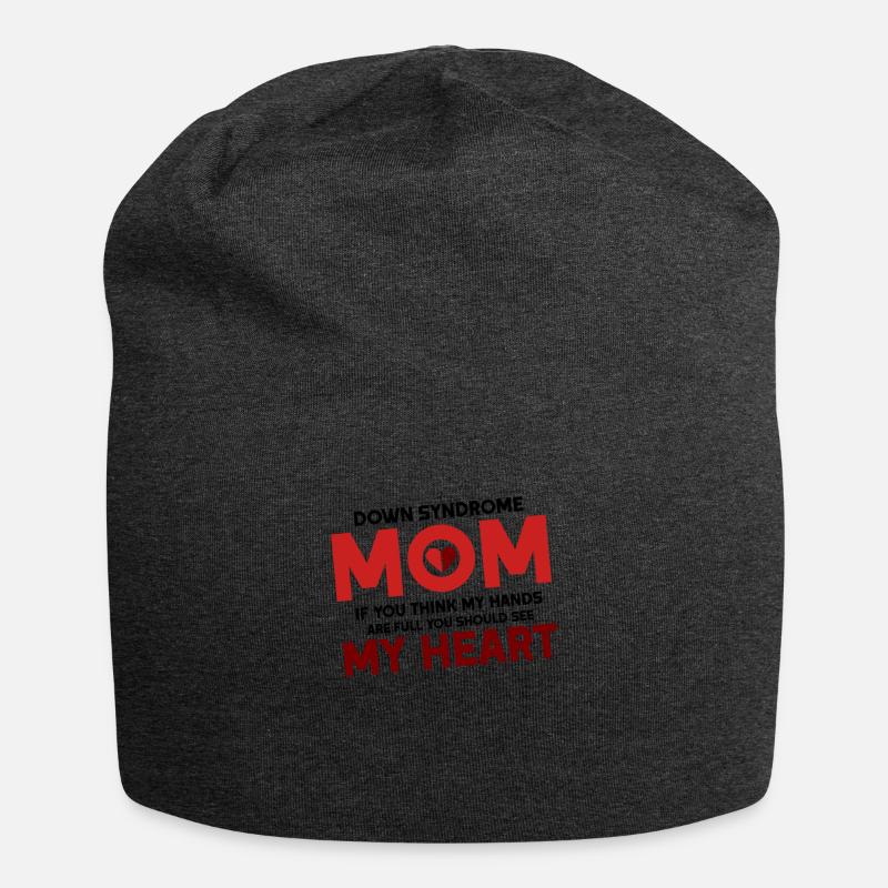 Down Syndrom Down Syndrom Bewusstsein Geschenkidee - Jersey-Beanie - Anthrazit