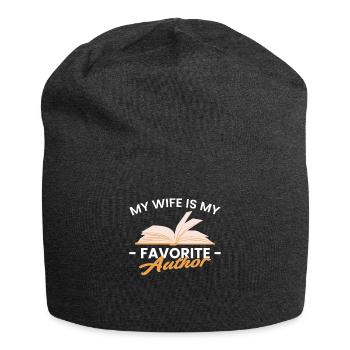 Ma femme est mon auteur préféré - Bonnet en jersey - charbon - Devant