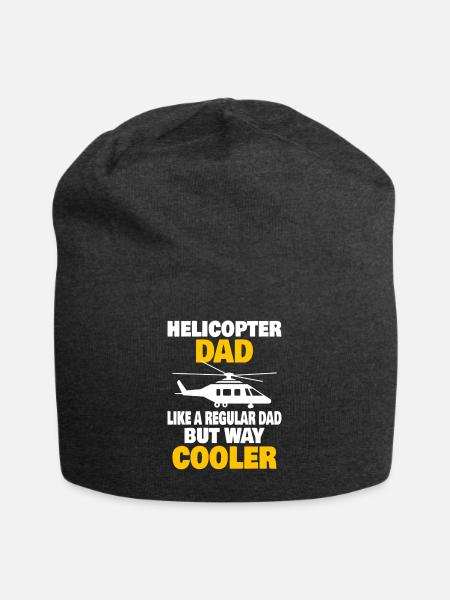 Helicopter Pilot Aviation Helicopter Dad - Jersey-Beanie - Anthrazit