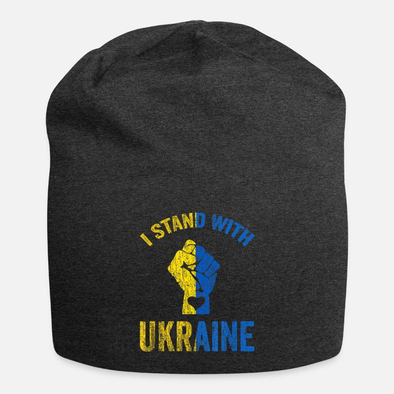 Ukraine - Bonnet en jersey - charbon