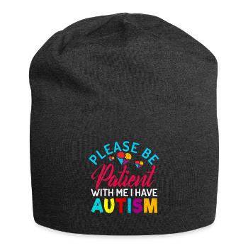 Autisme - Bonnet en jersey - charbon - Devant