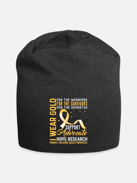Krebs Chemotherapie Chemo Geschenk - Jersey-Beanie - Anthrazit