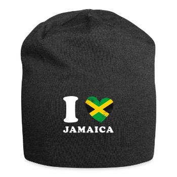 I love Jamaica - Jersey-Beanie - Anthrazit - Vorne