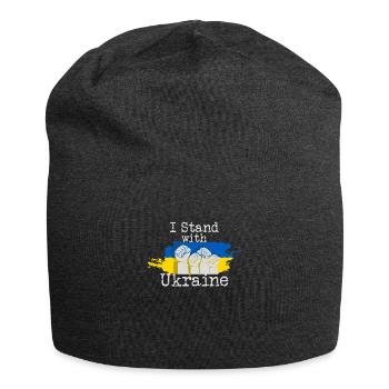 Ukraine Je suis aux côtés de l’Ukraine - Bonnet en jersey - charbon - Devant