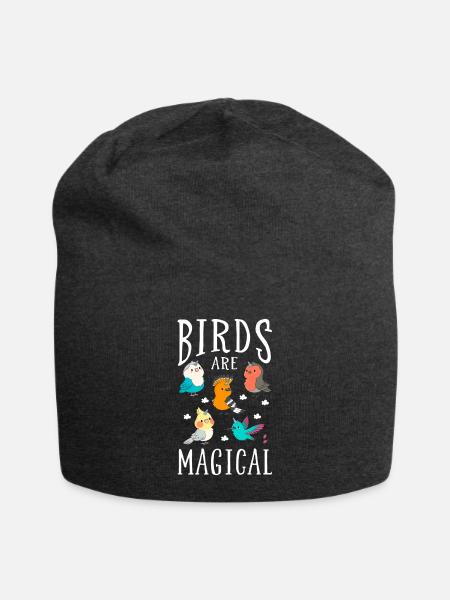 Vogel - Jersey-Beanie - Anthrazit