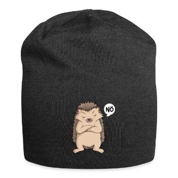 Igel Nö Kinder Damen Mädchen - Jersey-Beanie - Anthrazit - Vorne
