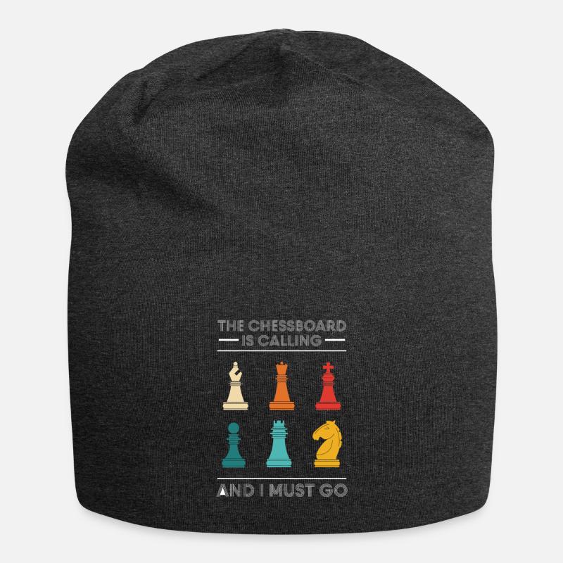 The Chessboard Is Calling And I Must Go - Jersey-Beanie - Anthrazit