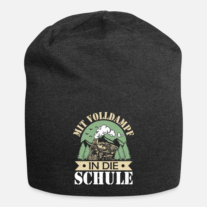 Einschulung - Jersey-Beanie - Anthrazit