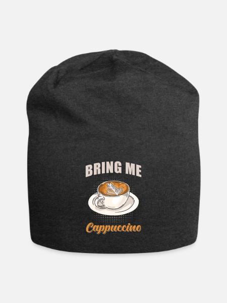 Cappuccino - Jersey-Beanie - Anthrazit