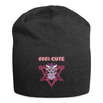 666% Cute kawaii Satanic Goth - Jersey-Beanie - Anthrazit - Vorne