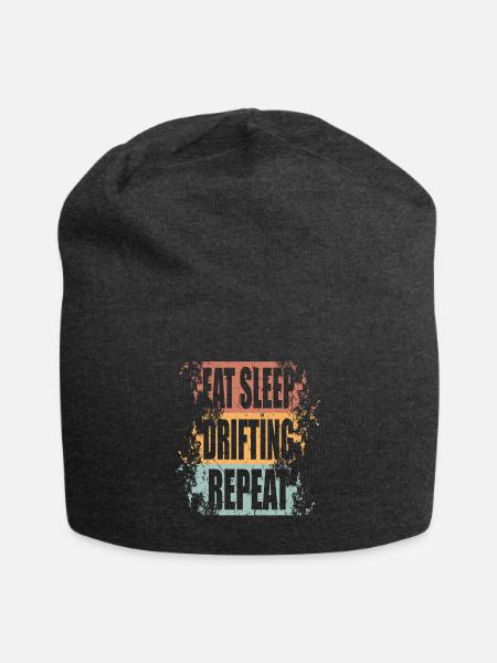 Drifting Eat Sleep Repeat - Jersey-Beanie - Anthrazit