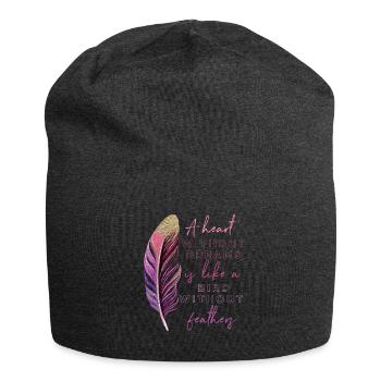 Inspiration Disant Plume - Bonnet en jersey - charbon - Devant