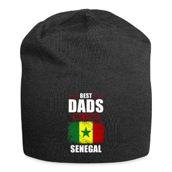 Best fathers are from Senegal - Jersey Beanie - charcoal grey - Front
