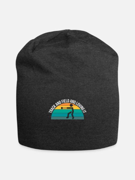 Track And Field Hammerwerfer Shirt Geschenk - Jersey-Beanie - Anthrazit