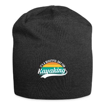 C’est une belle journée pour kayak Chemise Kayak - Bonnet en jersey - charbon - Devant