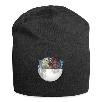 Astronaute Space Moon Space Retro - Bonnet en jersey - charbon - Devant