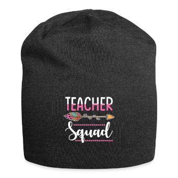 Lehrerin Gruppe - Jersey-Beanie - Anthrazit - Vorne