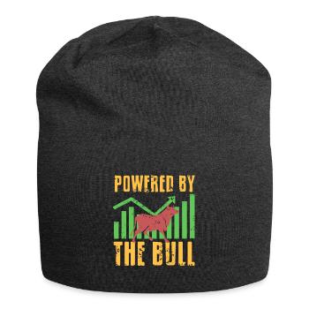 Angetrieben durch den Bullen Bullenmarkt - Jersey-Beanie - Anthrazit - Vorne