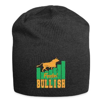 Feelin' Bullish Bullisch fühlen - Jersey-Beanie - Anthrazit - Vorne