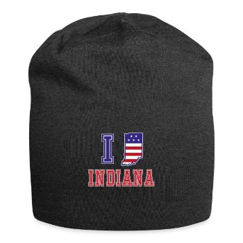Indiana USA I love Albama - Jersey Beanie - charcoal grey - Front