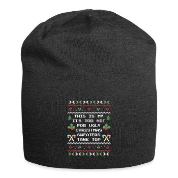 C’est mon il fait trop chaud pour le réservoir de Noël laid - Bonnet en jersey - charbon - Devant