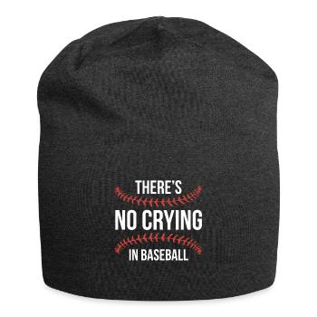 Il n’y a pas de pleurs dans la chemise de baseball - Bonnet en jersey - charbon - Devant