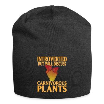 Introverti prêt pour la plante carnivore - Bonnet en jersey - charbon - Devant