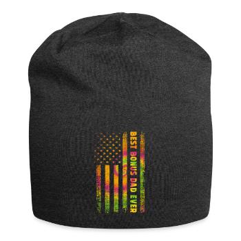 Best Bonus Dad ever - Jersey Beanie - charcoal grey - Front
