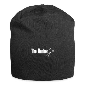 Le Barbier Chemise Cadeau Barbe Coiffeur - Bonnet en jersey - charbon - Devant