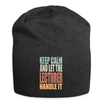 Keep Calm Éditeur Disant Éditeur Cadeau - Bonnet en jersey - charbon - Devant