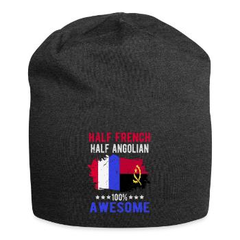 Half French Half Angolier - Jersey Beanie - charcoal grey - Front