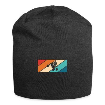 Vintage Retro Quad Driver Shirt Gift - Jersey Beanie - charcoal grey - Front