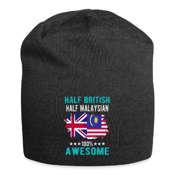 Half British Half Malaysian - Jersey Beanie - charcoal grey - Front