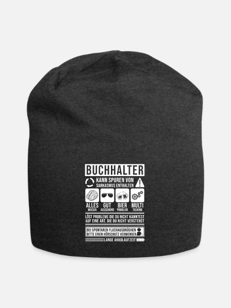 Buchhalter Spruch lustig - Jersey-Beanie - Anthrazit