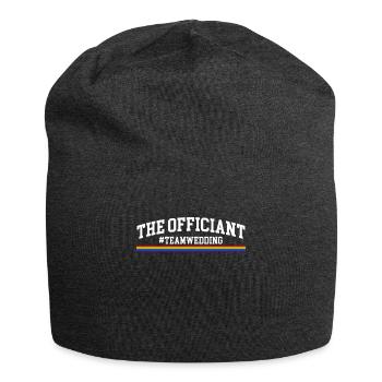 L’officiant #TeamWedding cadeau de chemise LGBT - Bonnet en jersey - charbon - Devant