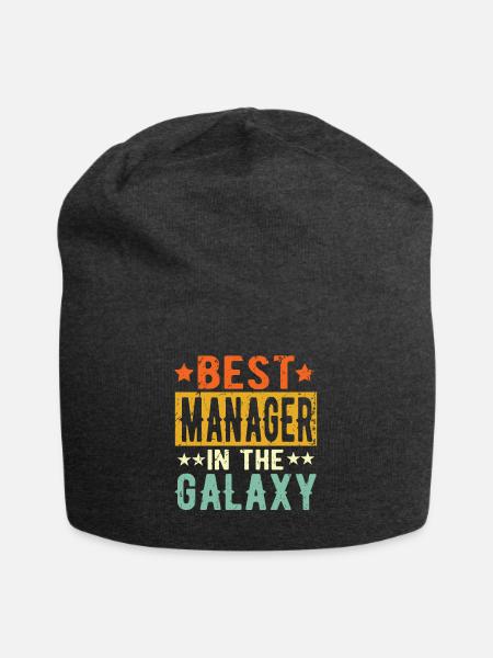 Best Manager ever Manager Geschenk - Jersey-Beanie - Anthrazit