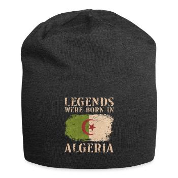 Vintage Design Algerian Flag - Jersey Beanie - charcoal grey - Front